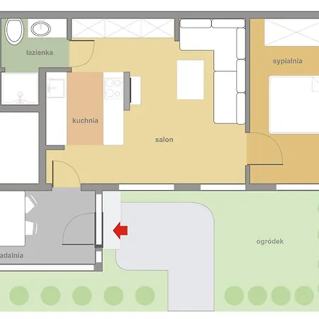 דירה Sanhaus - Ul Haffnera I Okolice - 3-5 Minut Od Plazy I Deptaka