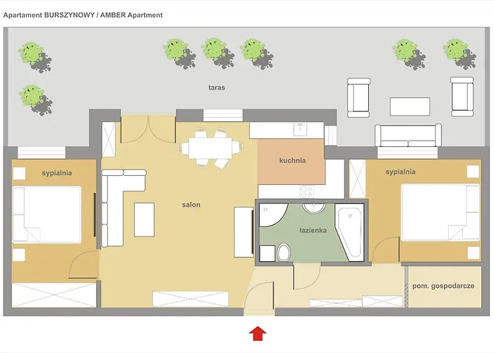 Sanhaus - Ul Haffnera I Okolice - 3-5 Minut Od Plazy I Deptaka דירה